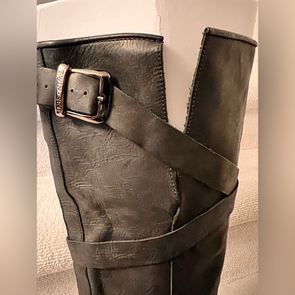 Twin-Set Simona Barbieri leather black boots - Picture 4 of 6